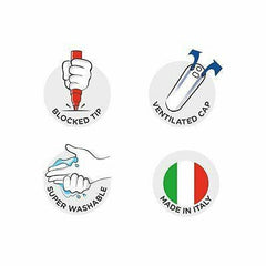 Barattolo di 100 pennarelli DOODLE punta fina