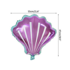 7pcs/lot Mermaid Party Balloons 32inch Number Foil Balloon Kids Birthday Party Decorations Baby Shower Decor Helium Globos