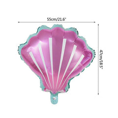 7pcs/lot Mermaid Party Balloons 32inch Number Foil Balloon Kids Birthday Party Decorations Baby Shower Decor Helium Globos