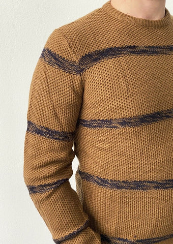 Maglia girocollo a righe