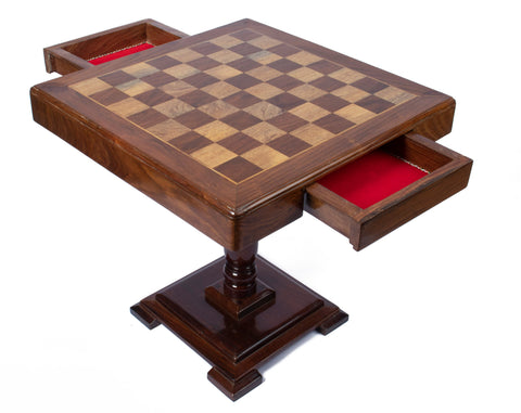 18'/20' Classic Wooden Table Chess -Detachable  (20 x 20 x 20 Inch) Tournament Chess Table,Vintage style/Indian/unique wooden chess.