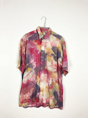 Vintage Shirt, Hemd (ML)  crazy pattern shirt  second hand clothes  retro  Unisex  Thrift  80s 90s (2001023S)