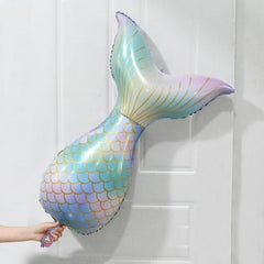7pcs/lot Mermaid Party Balloons 32inch Number Foil Balloon Kids Birthday Party Decorations Baby Shower Decor Helium Globos
