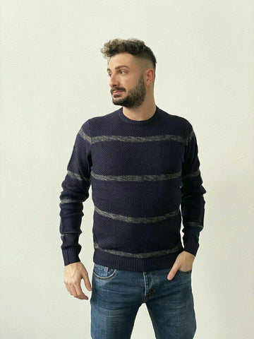 test Maglia girocollo a righe