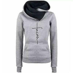 TEST TEST DON'T BUY Autumn Winter Hoodies Sweatshirts Women Faith Embroidered