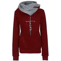 TEST TEST DON'T BUY Autumn Winter Hoodies Sweatshirts Women Faith Embroidered