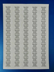 TEST TEST DON'T BUY Personalised Self Adhesive Name Return Address Sticky
