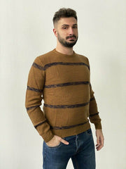 Maglia girocollo a righe