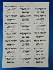 TEST TEST DON'T BUY Personalised Self Adhesive Name Return Address Sticky