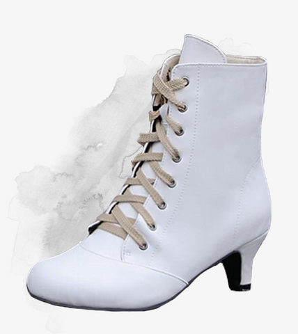 Bottines Vintage Blanches