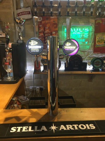Double Font Beer Pump Strongbow and Strongbow dark fruits
