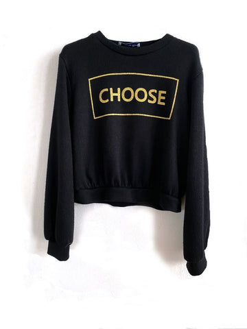 Felpa in maglia con scritta