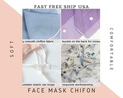 Free Ship USA | (2 Pack) Women Sun Mask Chiffon Neck Gaiter Sun Proof Colorful