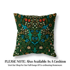 Unique William Morris Blanket/Throw. Premium Fleece. Tulip Design. 2 Sizes Available.