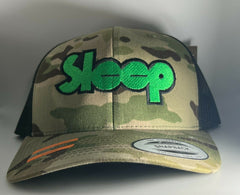 Sleep Embroidered Baseball Hat Cap
