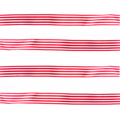Red & White Stripe Ribbon - 3 Widths 9mm 16mm 25mm - Choose Length or Full Roll
