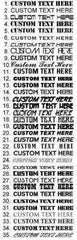Test custom text windshield banner vinyl decal - fits toyota highlander