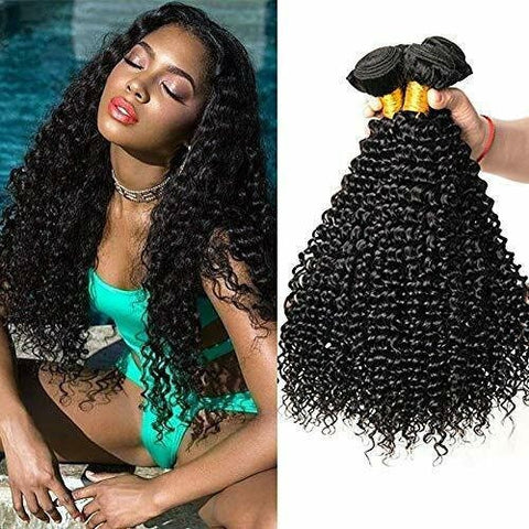 Enerual beauty malaysian jerry curly human hair 1/3/4 piece 100% natural color
