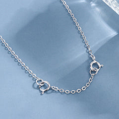 SAFETY CHAIN/Extender-Spring Ring-925 Sterling Silver.27-97mm.Gold p/Rose gold p