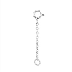 SAFETY CHAIN/Extender-Spring Ring-925 Sterling Silver.27-97mm.Gold p/Rose gold p