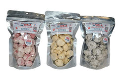 FREEZE DRIED USA Ice Cream Bites (4 oz) - Choose From 3 Flavors - Cookies & Cream, Butter Pecan, and Double Strawberry Swirl!