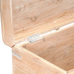 Vintage Storage Chest Rustic Trunk Blanket Box Cottage Wooden Coffee Table Antique Style Sofa End Table Solid Wood Farmhouse Furniture