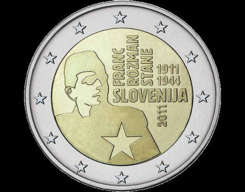 Slovénie 2 euro 2011 - 100ème anniversaire de franc rozman