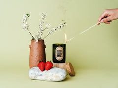 Strawberry & Sparkling Wine - Soy Wax Candle - Wax Candle Soy - Wine Bottle Candle - Wine Glass Candle - Eco Wax Candle - UK Soy Candle Wax