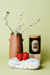 Strawberry & Sparkling Wine - Soy Wax Candle - Wax Candle Soy - Wine Bottle Candle - Wine Glass Candle - Eco Wax Candle - UK Soy Candle Wax