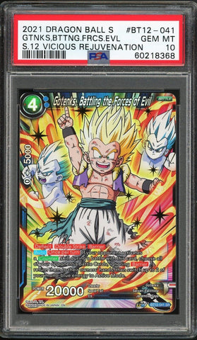 PSA 10 GEM MT 2021 DBS Gotenks, Battling the Force of Evil - SR - BT12-041