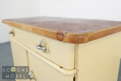 Retro Kommode Küchenschrank Sideboard Vintage Schränkchen Mid Century Anrichte