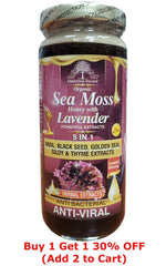 Essential Palace Sea Moss Honey With Lavender, 5 IN 1 Anti Bacterial 16 OZ