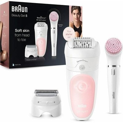 Braun silk-épil 5, depilatore donna epilatore con testina radente e rifinitore