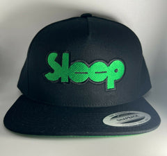 Sleep embroidered baseball hat cap