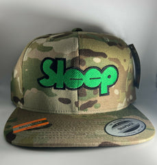Sleep embroidered baseball hat cap