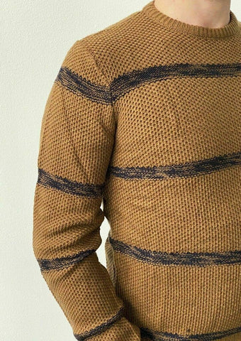 Test maglia girocollo a righe