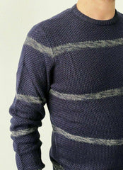 Test maglia girocollo a righe