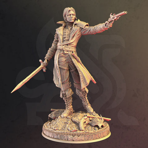Human Gunslinger - Cedric of Wildern | DM Stash | Dungeons & Dragons | 3D Printed Resin Miniature