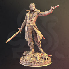Human Gunslinger - Cedric of Wildern | DM Stash | Dungeons & Dragons | 3D Printed Resin Miniature