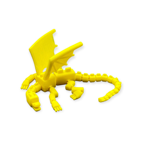 Articulated Ender Dragon, 3D Printed Flexi Toy, Many Custom Colors, Desktop Companion, Stress Relief, Fidget Gift, Fun Animal Toy for Kid