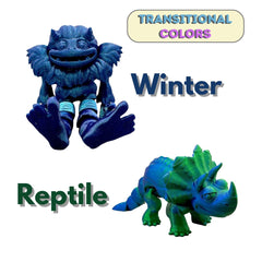 Articulated Ender Dragon, 3D Printed Flexi Toy, Many Custom Colors, Desktop Companion, Stress Relief, Fidget Gift, Fun Animal Toy for Kid