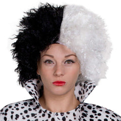 DELUXE CRUELLA COSTUME HALLOWEEN VILLAIN FANCY DRESS BOOK MOVIE CHARACTER