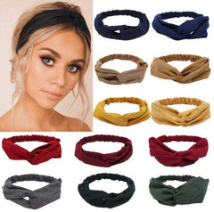 Twist Knot Headband Elastic Head Wrap Turban Yoga Hair Band Sports headband