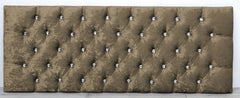 HEADBOARD CHESTERFIELD CRUSHED VELVET 20" BED HEAD - SMALL DOUBLE KING SUPERKING