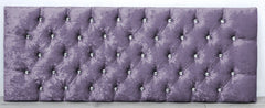 HEADBOARD CHESTERFIELD CRUSHED VELVET 20" BED HEAD - SMALL DOUBLE KING SUPERKING