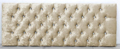 HEADBOARD CHESTERFIELD CRUSHED VELVET 20" BED HEAD - SMALL DOUBLE KING SUPERKING