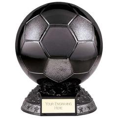 Elite football metallic black football trophy - free engraving - various sizes