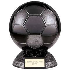Elite football metallic black football trophy - free engraving - various sizes