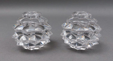Tiffany & Co. Crystal Pine Cone Candle Holder Set Of 2 test 678 7655