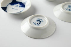 Cats Mino Yaki Small Plates - Gift Set of 5